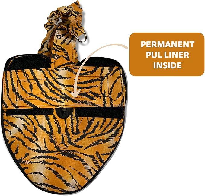 Hen Holster Premium Starter Kit - Bird Diaper, Wrap Around for Hens, Roosters, Ducks - Leak-Proof, Comfortable Bird Harness with Sewn-in Liner, Secure Hook & Loop Closure - XL, Tiger