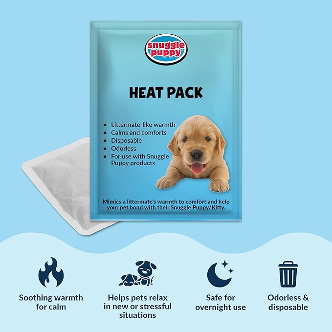 Snuggle Puppy Heartbeat Dog Toy for Puppies, Real-Feel Heartbeat, Calming Sleep Aid and Crate Training Comfort Toy with Heat Pack, Medium Breed Buddies Bully Breed (Pit Bull, Bulldog)