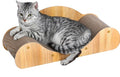 Simple Deluxe Cat Scratcher Cardboard Bed, Scratch Lounger for Scratching &Sleeping, 23.6“ Scratching Board Furniture Protector, Curved
