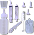 Newborn Kitten & Puppy Feeding Kit, 50ml Nursing Bottle & Syringe Set with Soft Silicone Nipples, Oral Dosing Syringe & Medicine Dispenser, BPA-Free Nursing Supplies for Cats, Dogs, Rabbits, Squirrels