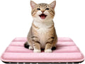 Dog Crate Pad, Ultra Soft & Anti-Slip Kennel Mat, Secure Fit for Metal Crates & Dog Cages, Washable Cozy Bed for Extra Small Dogs & Cats (Pink, XS(18"*12"*1.5"))
