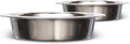 Neater Pet Brands 1 Cup (8 oz.) Shallow Stainless Steel Cat Bowls, Set of 2 Neater Feeder Replacement Bowls (Express & Deluxe), Metal Cat Dishes for Food and Water, Whisker Friendly, Dishwasher Safe