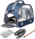 Portable Bird Carrier, Small Bird Travel Cage Carrier for Small Medium Parrot, Lightweight & Breathable Bird Cage with Zipper for Vet Visit Shopping and Outdoor Adventure (Color B)