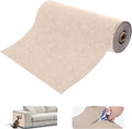 Cat Scratching Mat, Self-Adhesive Cat Scratch Furniture Protector, Trimmable DIY Cat Wall Climbing Carpet, Cat Couch Protector, Cat Scratching Pad Replacement (Khaki, 39.4"x15.8")