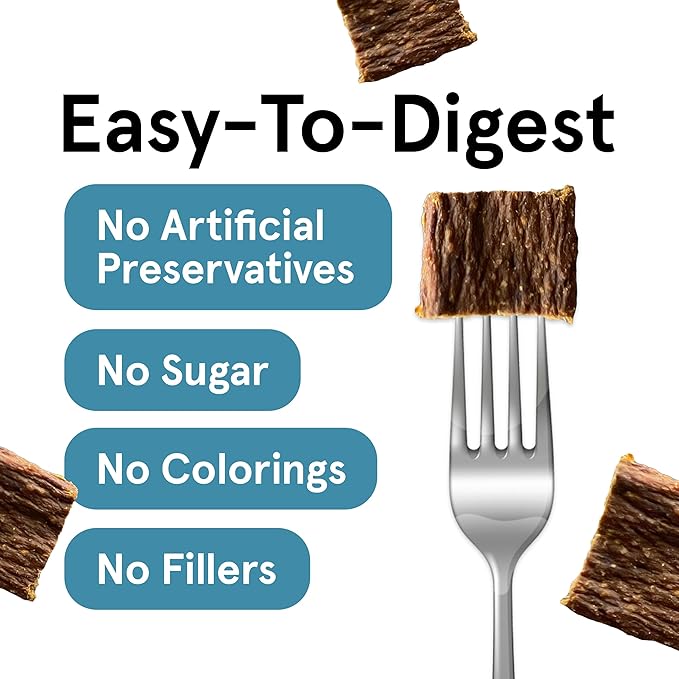 TRMC Real Meat Dog Treats - 12oz Bag of Bite-Sized Air-Dried Fish & Venison Jerky for Dogs - Grain-Free Jerky Dog Treats Made up of 95% All-Natural, Free-Range Venison & Ocean-Caught Fish