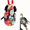 Bird Flight Suits Diapers, Parrot Flight Suits Diapers for Quaker Parakeets Cockatiels Flight Suits, Parrot Clothes (Black,L)