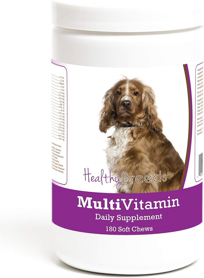 Healthy Breeds English Cocker Spaniel Multivitamin Soft Chew for Dogs 180 Count