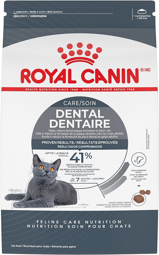 Royal Canin Feline Care Nutrition Dental Care Adult Dry Cat Food, 6 lb Bag