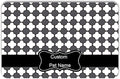 Personalized Dog Cat Food Mat PU Non-Slip at The Bottom Dog Bowl Mat Dog Mat for Food and Water Custom Pet Dog Food Mats for Floors Waterproof (Dot)