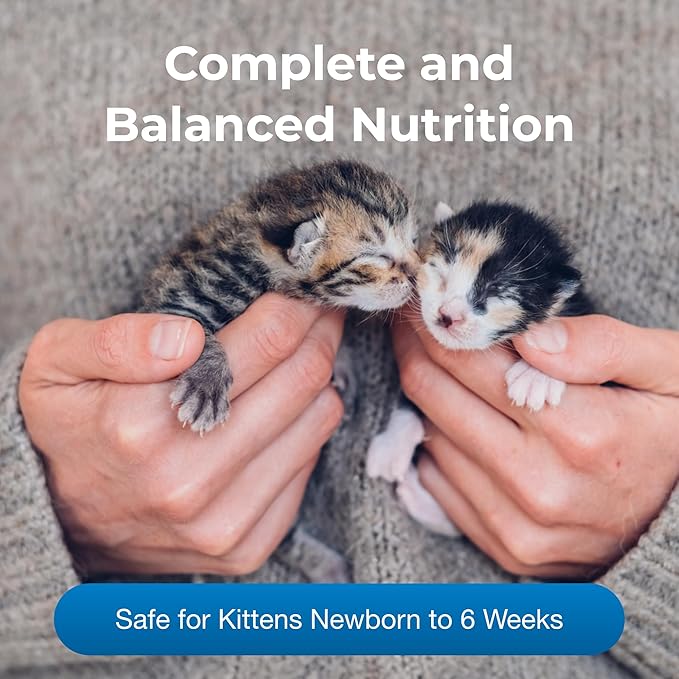 PetAg KMR Kitten Milk Replacer Liquid - 11 oz - Ready-to-Feed Kitten Formula with Vitamins for Kittens Newborn to Six Weeks Old - Easy to Digest