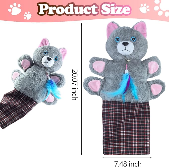 babyye Cat Wrestling Glove, Tough Padding for Safe and Fun Interactive Play, Pet Lovers Relieve Boring Pet Safe Cats Dog Interactive Play