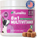 Furrolika 60 Count Multivitamin Soft Chews -Made in The USA- Dog Vitamins and Supplements with Glucosamine, Chondroitin, Digestive Enzymes, Probiotics - Hip & Joint, Immune System, Skin & Coat Support