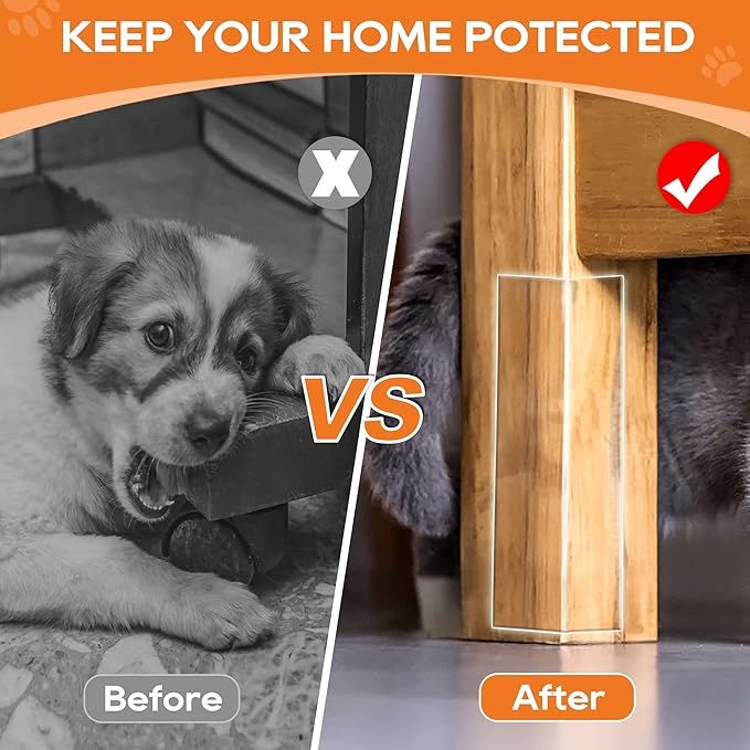Door Protector from Dog Scratching, Window Sill Protector, Clear Sided Shield Protection Barrier Anti Cat, Dog Scratching, Slobbering, and Clawing Furniture, Glass, Car Door, Couch 4in x 10'
