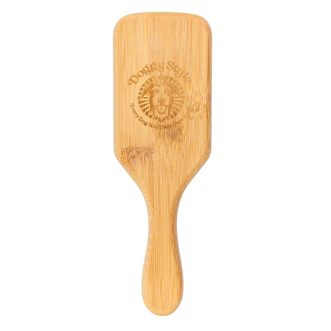 Doggy Style Small Bamboo Dog Brush, Deshedding, Grooming, All Natural, Hair Brush