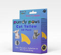 6 Month Supply Soft Nail Caps for Cats Yellow Medium - Extra Adhesives