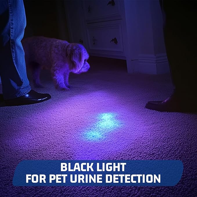 S3U UV Flashlight Blacklight, Rechargeable Powerful Handheld UV Light for Resin Curing, Pet Urine & Scorpion Detection, Rocks & Minerals Hunting (365NM)