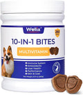 260 Bites Wellix 10-in-1 Dog Vitamins - Multivitamin for Dogs Immune Supports,Boost Hip&Joint,Skin&Coat,Liver&Gut Health -Dog Antioxidant Supplements