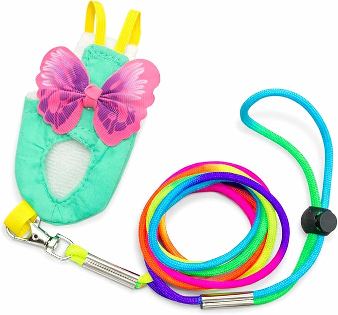 Bird Harness and Leash Set with Diaper, Washable Pet Bird Diapers with Leash, Flight Suit Set for Outdoor Flying & Training