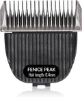 FENICE PEAK 5FC Low Noise Pet Dog Grooming Clippers Replacement Blade Ceramic Edge Detachable Steel Pet Clipper Blade with Cutting Length of 6.4mm 1/4'' (1 Count)