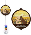2 Layered Ornament Suncatcher - Pet Memorial Suncatcher - Crystal Unique Hanging Ornament - Sympathy Thoughtful Keepsake - Mother's Day Christmas Birthday Gift for Dogs Lover Dog Mom
