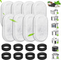 Cat Water Fountain Filters, 8 Pack Replacement Filters & Pre-Filter Sponges for 3.2L/108Oz & 2L/67oz Stainless Steel Pet Fountain, Carbon Filters for Automatic Cat Water Dispenser Water