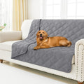 Smiry Waterproof Dog Bed Cover Blanket 52x82, Soft Reversible Pet Blanket, Washable Leakproof Cats Dogs Couch Cover for Sofa, Couch, Furniture, Grey/Grey