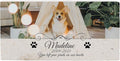 Custom Dog Memorial Stone, Personalized Pet Headstones for Dogs, Outdoor Pet Grave Markers with Photo Print and Text, Loss of Pet Sympathy Gift, 12”x6”x1.25" Pet Grave Stone (C. Madeline Design)