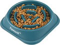 Slow Feeder Dog Bowls for Healthy Eating, Non-Slip and Anti-Choking Design, Reduces Bloating & Overeating for Medium Dogs and Cats, Easy to Clean
