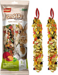 Vitapol Smakers by A&E Cage Co Vegetable Treat Sticks – Twin Pack Small Animal Snack Sticks – Natural Chew Treats for Rabbits, Hamsters, Gerbils, Mice & Rats