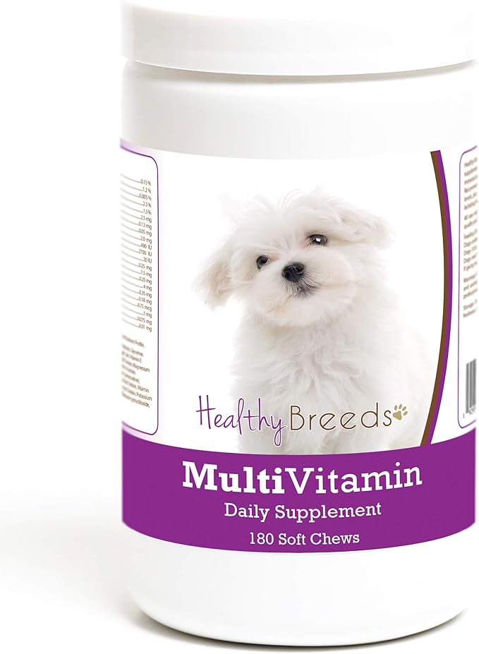 Healthy Breeds Maltese Multivitamin Soft Chew for Dogs 180 Count