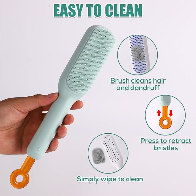 Stretchable Puppy Brush, Small Soft Dog Brush Yorkie Massaging Hair Comb Puppy Hair Grooming Tool for Shin Tzu Maltipoo Kitty Small Rabbit (Blue)