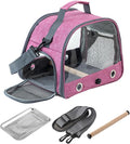 Portable Bird Carrier, Small Bird Travel Cage Carrier for Small Medium Parrot, Lightweight & Breathable Bird Cage with Zipper for Vet Visit Shopping and Outdoor Adventure (Color D)