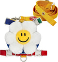 PETHROOM × Wiggle Wiggle Smile We Love Harness Set – Cute Dog Harness with Matching Leash & Backpack, Comfortable Walk & Travel Gear for Small to Medium Dogs, Large