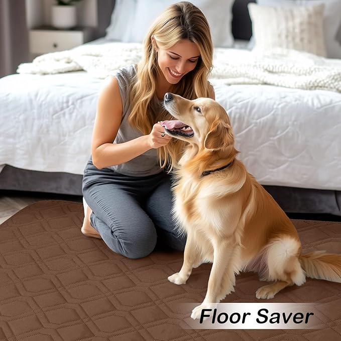 hyha Waterproof Dog Bed Blanket, Soft Pet Blankets, Waterproof Couch Cover for Dogs, Reversible Sofa Covers Washable for Furniture (30x70 Inch, Brown/Chocolate)