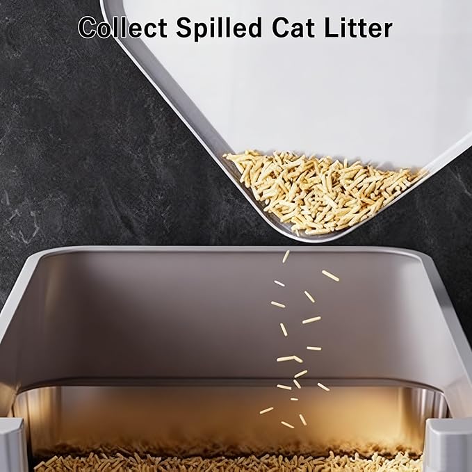 Litter Box Step Washable Cat Litter Catcher Double Layer with Filter Function, Elevated Waterproof Kitty Litter Box Ramp Mat, Easy to Clean, Sturdy Indoor Pedal Stool Ideal for Kitten & Elderly Cats