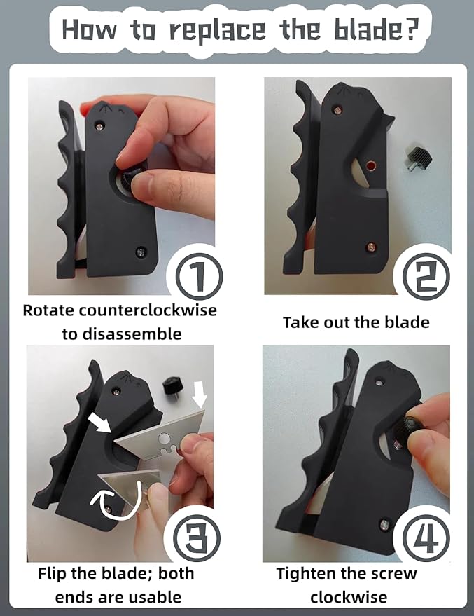 Cardboard Cutter for Cat Scratchers,Includes 10 Blades,3m nylon reusable strap,Non 3D Printed,DIY Cat Scratchers Cardboard Strip Tool,,Cardboard Cutting Machine for Cat Lovers(Black, Non-3D Printed)