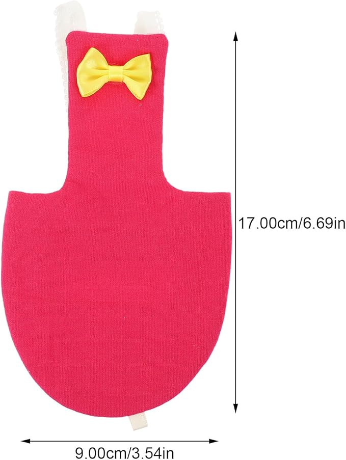 Cabilock Bird Diaper Flight Suit Reusable Protective Parrot Nappy with Washable Liner Large Rose Red for Outdoor African Grey and Small Birds