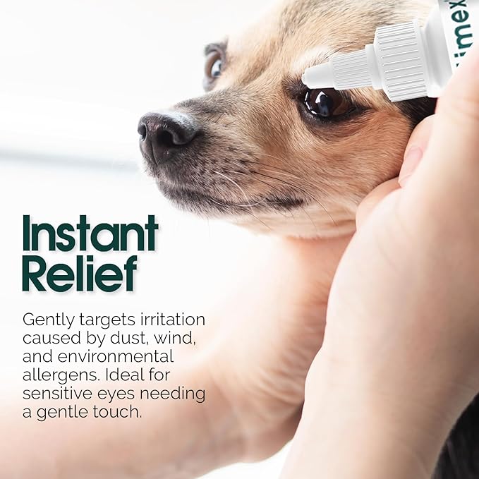 Gentle Multi-Purpose Eye Wash for Dogs & Cats-4 fl oz-Helps with Eye Infections, Redness, Irritation, Tear Stains & Discharge-Supports Pink Eye, Conjunctivitis & Dry Eye Relief-Vet Formulated