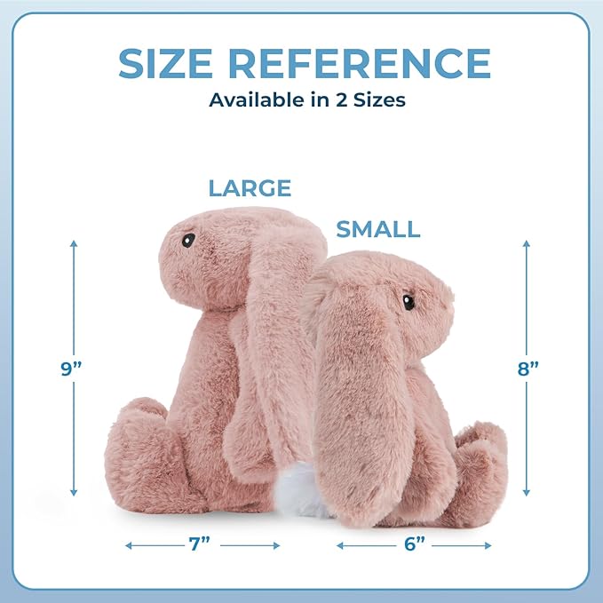 Best Pet Supplies Interactive Squeaky Dog Chew Toy, Ideal Dog Toys for Chewers, Small, Medium & Large Dogs, and Fetch Lovers - Bunny (Mauve), Medium