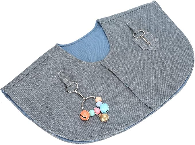 Parrot Anti-Scratch Shoulder Protector Training Shoulder Cape, Stand Shoulder Cape, 19.3x12.2in Multi-functional Pet Shoulder Pad Diaper Shawl for Small Medium Parakeets Cockatiels, Sun Conures