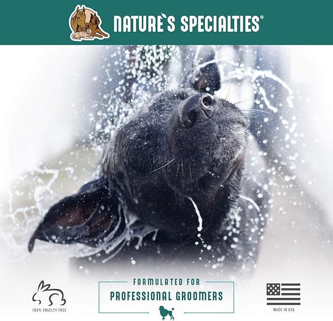 Nature's Specialties Plum Silky Ultra Concentrated Dog Shampoo Conditioner, Makes up to 3 Gallons, Natural Choice for Professional Pet Groomers, Silk Proteins, Made in USA, 16oz
