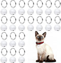 Cat Bells, Small Pet Copper Bells Collars Charm with Key Rings Loud Crisp Sound Anti-Lost Pendant Accessories