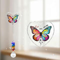 Glass Ornament Suncatcher - Appreciation Gift - Unique Presents - Christmas Mothers Day Butterfly Inspirational Gift for Friends Mom Sister Girl Female Coworker Christian