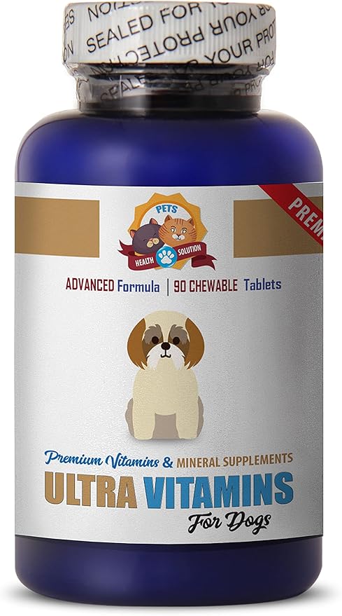 Dogs Vitamins for Joints - Ultra Dog Vitamins - Premium Vitamin and Minerals - Healthy Solution - Dog Vitamin c - 90 Treats (1 Bottle)