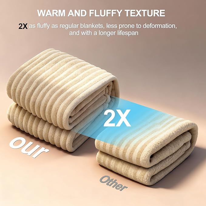 Waterproof Dog Blanket for Medium Dogs, Washable Soft Puppy Cat Blanket Flannel Cotton Velour for Sofa Couch Protector, Comfort & Security Reversible Bed Protection for Pet, 30"X40", Khaki