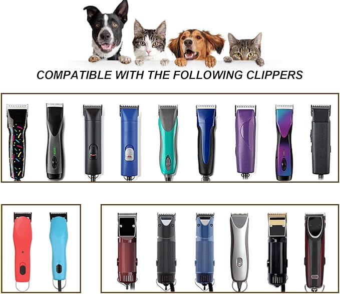5 Skip Tooth Blades,Detachable Pet Dog Grooming Steel Blade Compatible with Andis,Oster A5,Wahl KM10 Series Clippers,Cut Length 1/4-Inch (6.4mm)