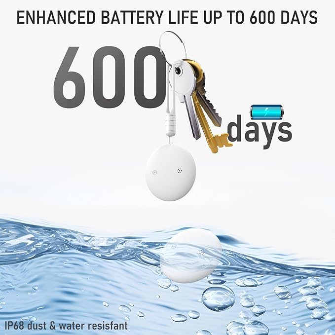 GPS Tracker for Cats, Mini GPS Cat Tracker, Smart Pet Activity Tracker, No Monthly Fee, Compatible with Apple Find My(iOS Only), Anti-Lost, Finder Tag for Vehicles, Pets, Kids, Items