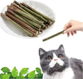 Natural Silvervine Catnip Chew Sticks (12 PC) - Edible Dental Chews for Cats & Kittens, Teething Relief Teeth Cleaning Toys