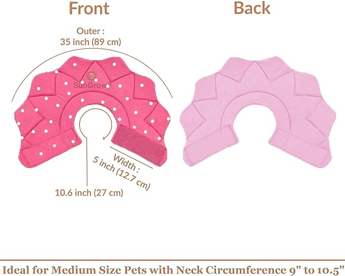 SunGrow Cat Cone Collar Soft, Pet Recovery Elizabethan E Collar Soft Neck Cone to Stop Licking for Cats & Kittens After Surgery, Cat Surgical Recovery Suit for Wound Cover, Puppy Dog & Rabbit Cone