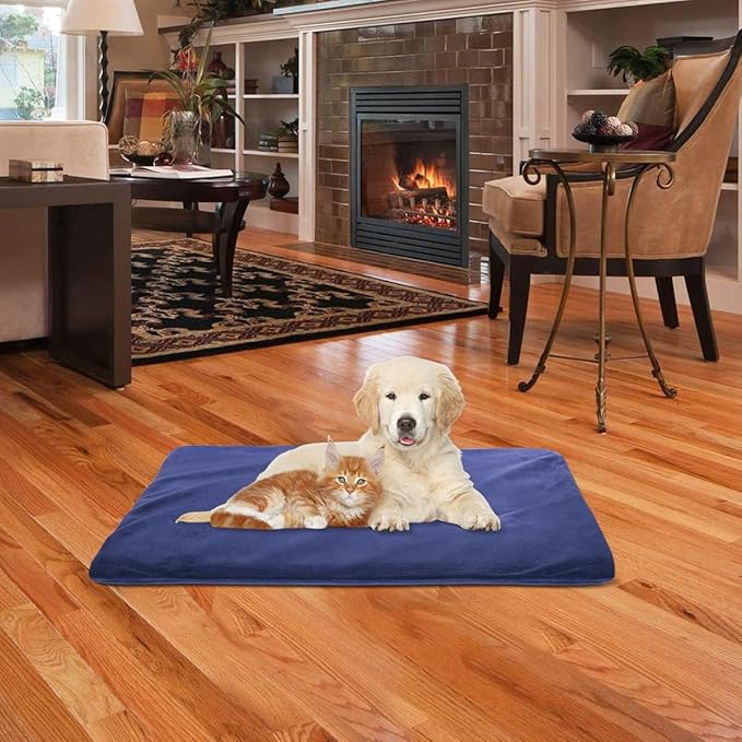 RIOGOO Pet Heating Pad, Electric Heating Pad for Dogs and Cats Indoor Warming Mat with Auto Power Off (Large:22" x 18")